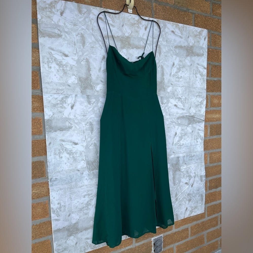 Reformation Juliette dress size 6 in Emerald - Picture 8 of 17